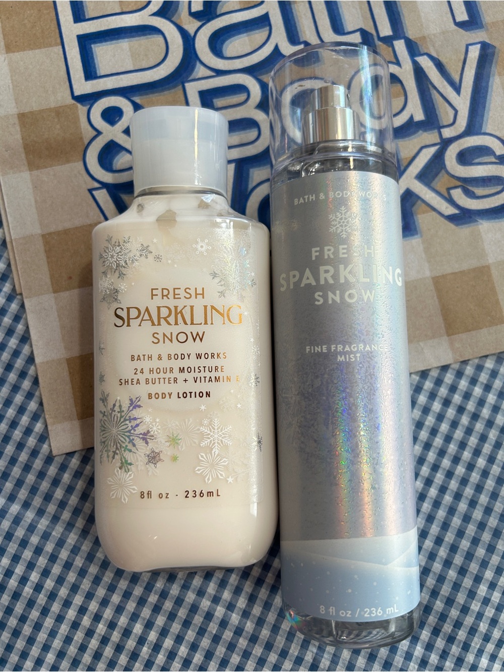 BBW Fresh Sparkling Snow Mist & Body Lotion